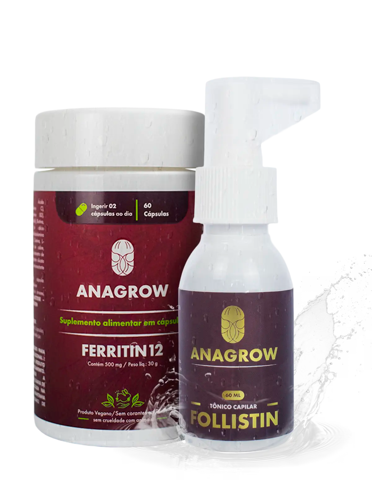 Kit Antiqueda e Crescimento Acelerado | FOLLISTIN + FERRITIN12