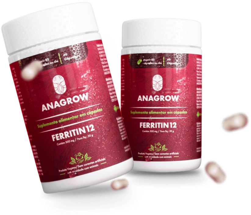 Vitamina de Combate à Queda de Cabelo Ferritin12 - 60 Cápsulas